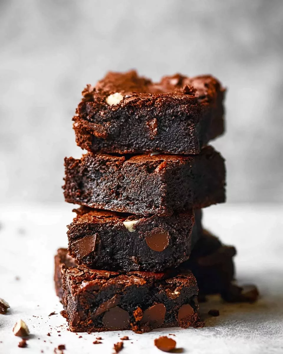 One Bowl Triple Chocolate Brownies - detail 1