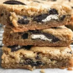 Oreo Cookies & Cream Blondie Bars