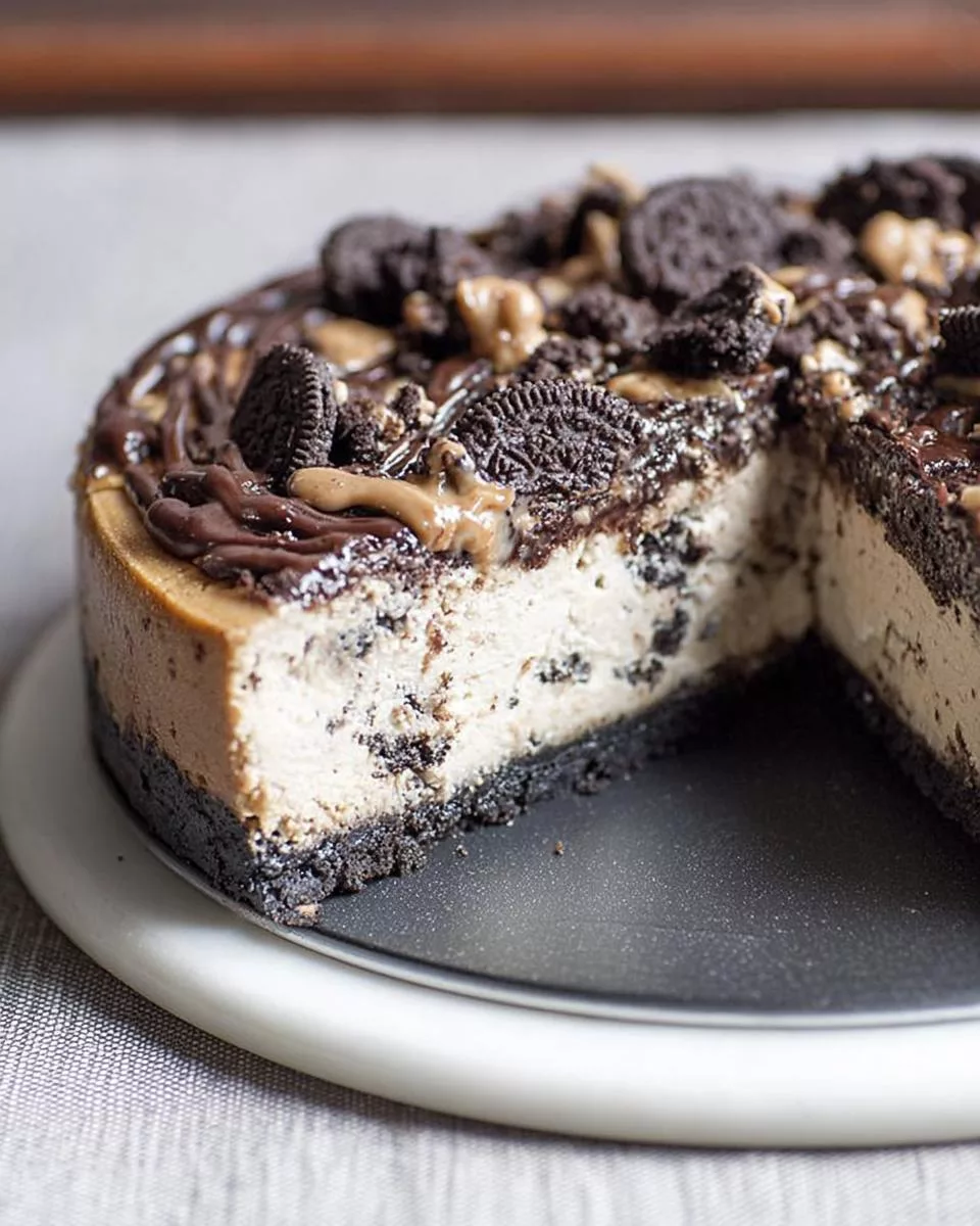 Peanut Butter Oreo Cheesecake - detail 2
