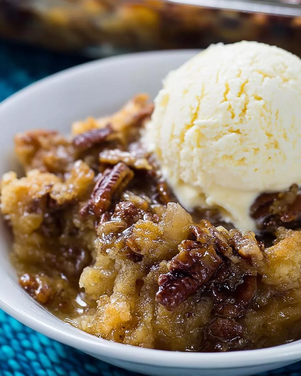 Pecan Pie Cobbler - detail 1