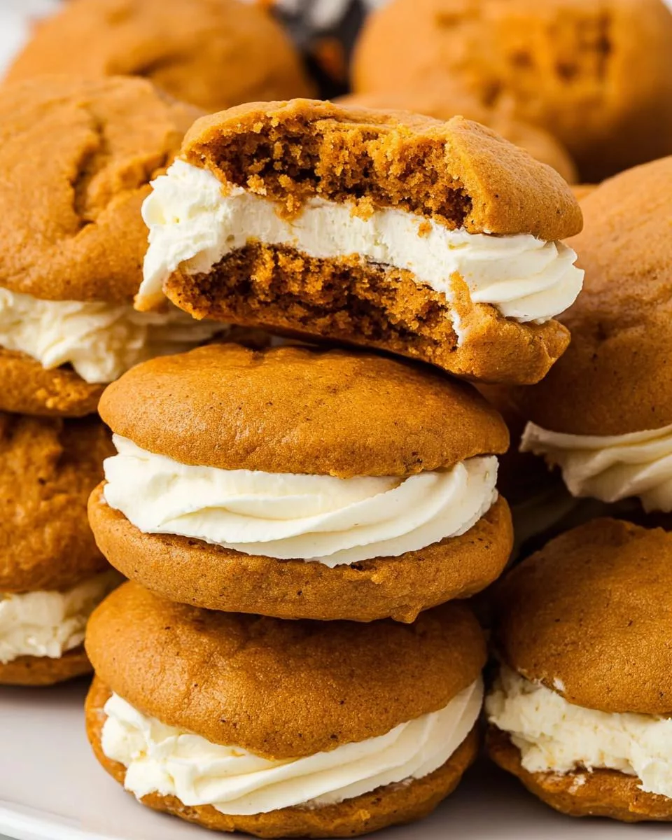 Pumpkin Cheesecake Whoopie Pies - detail 1