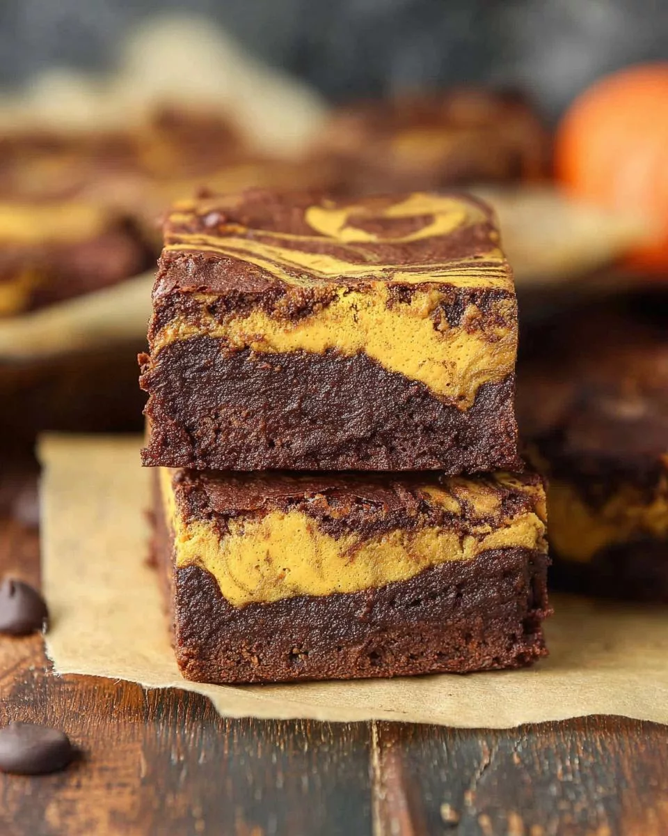 Pumpkin Swirl Brownies - detail 1