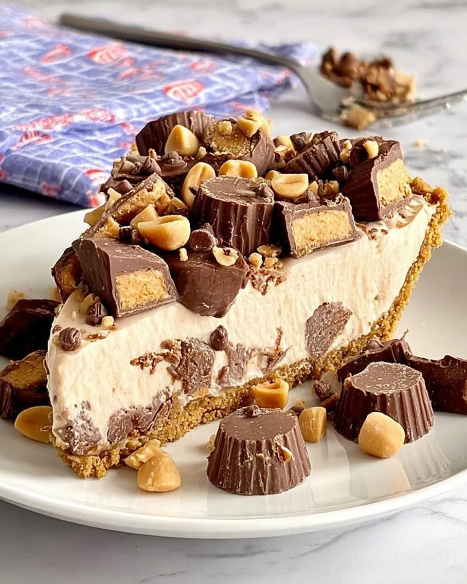 Reese's Peanut Butter Cup Pie - detail 1