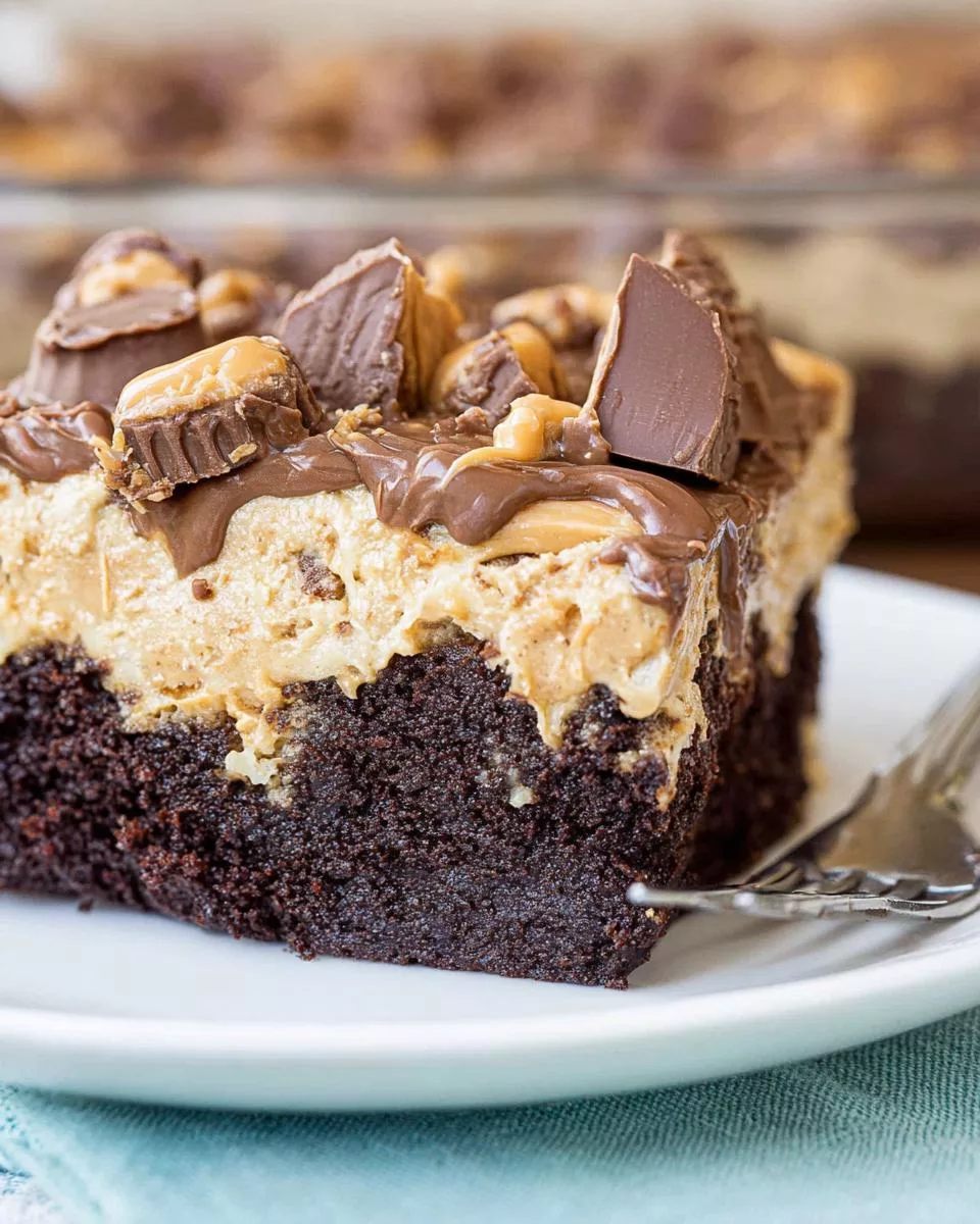 Reese’s Peanut Butter Cup Poke Cake - detail 2