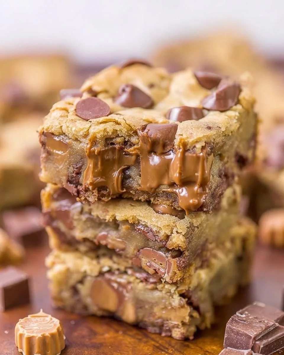 Rolo Chocolate Chip Blondies - detail 1