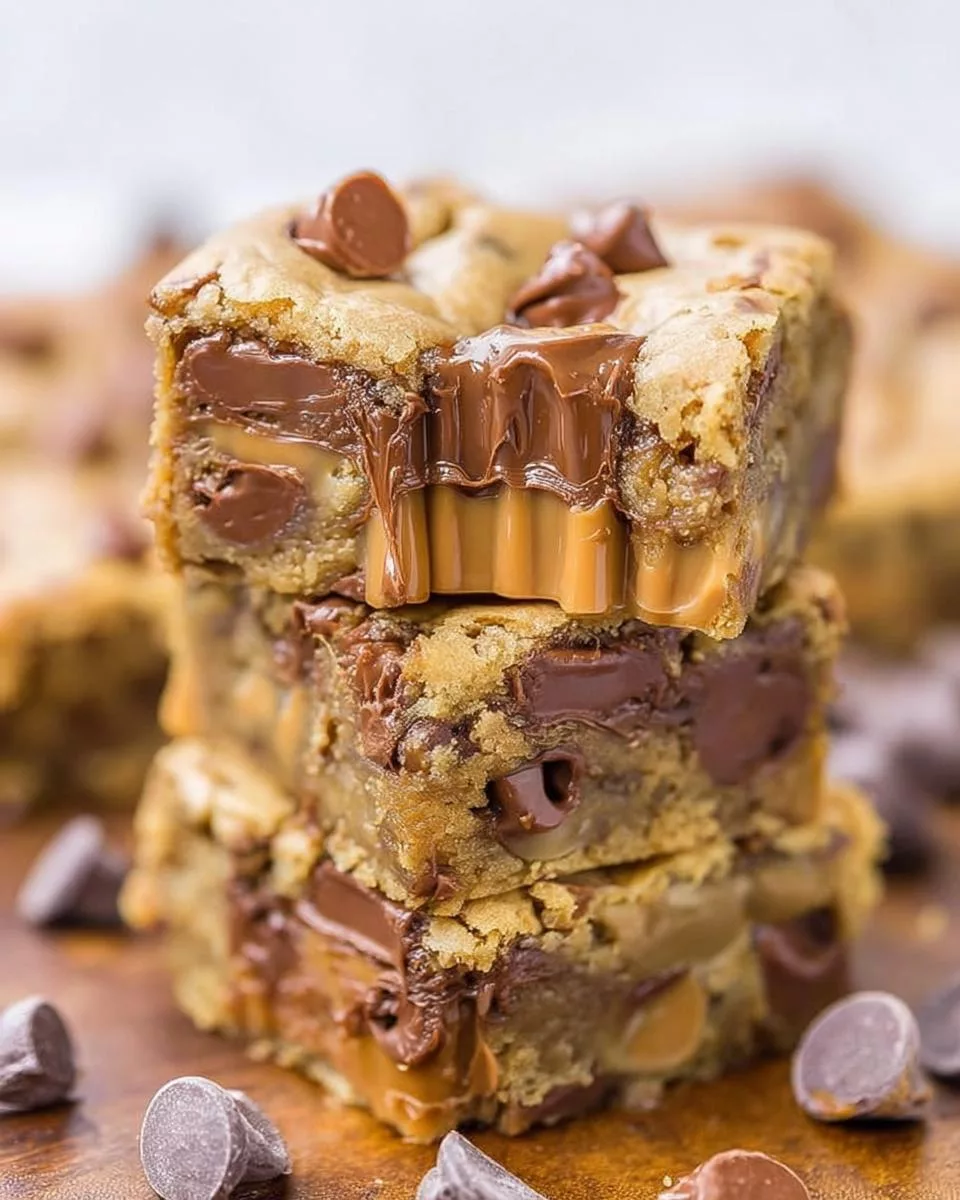 Rolo Chocolate Chip Blondies - detail 2
