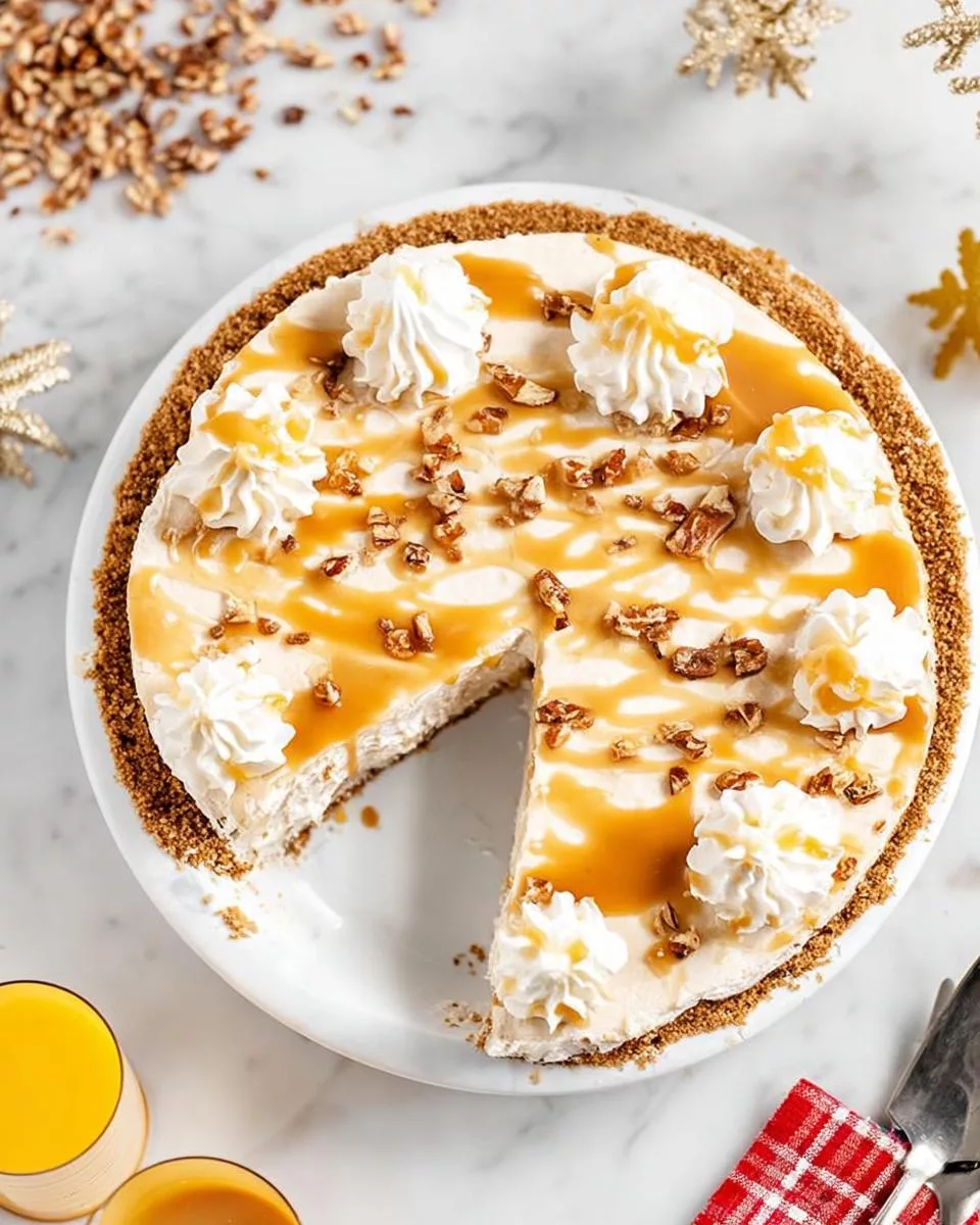 Salted Caramel No-Bake Pie - detail 1