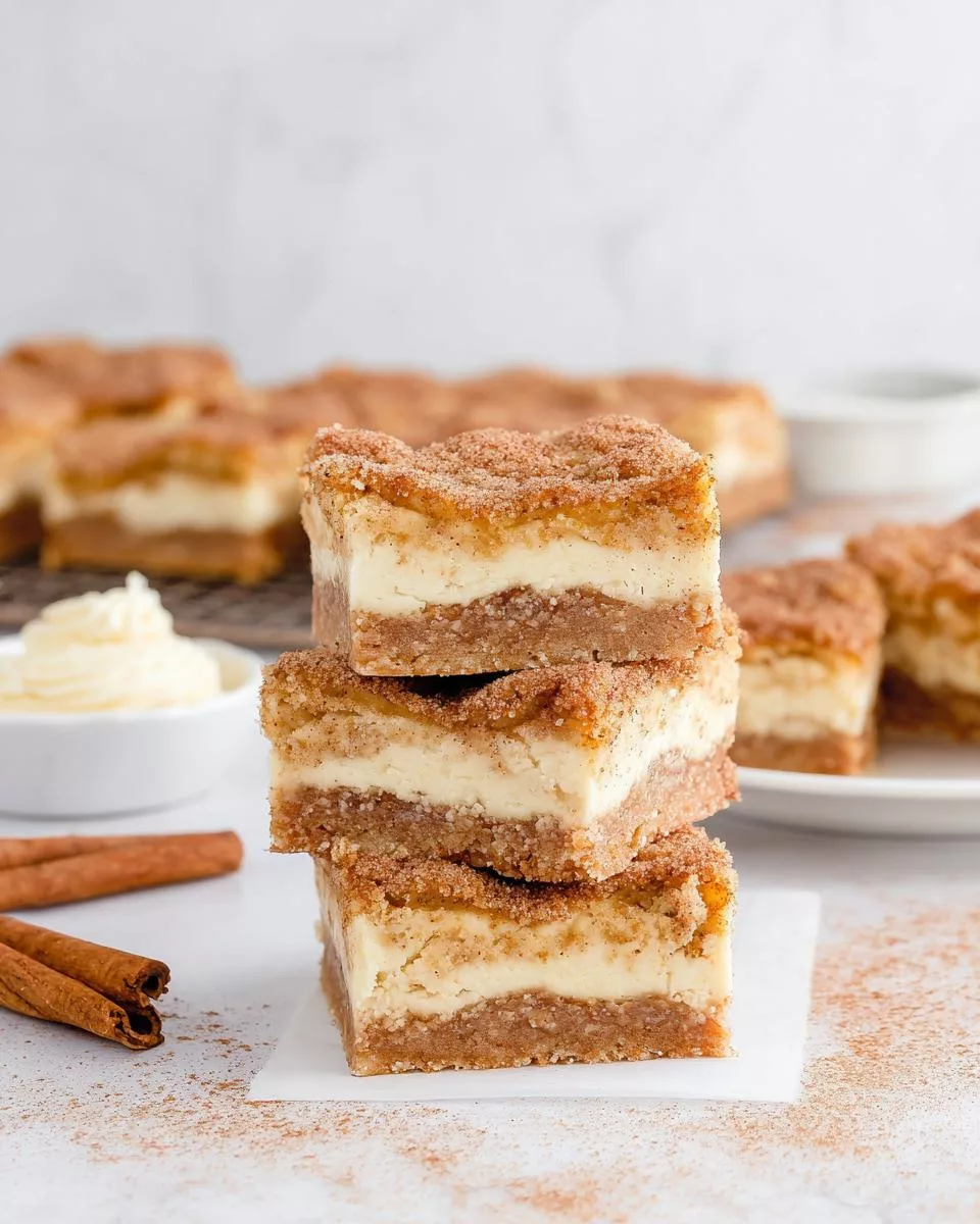 Snickerdoodle Cheesecake Bars - detail 1