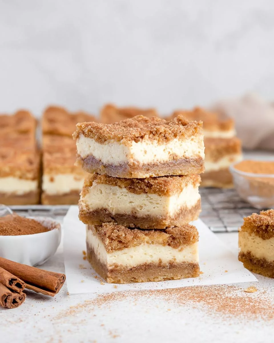 Snickerdoodle Cheesecake Bars - detail 2