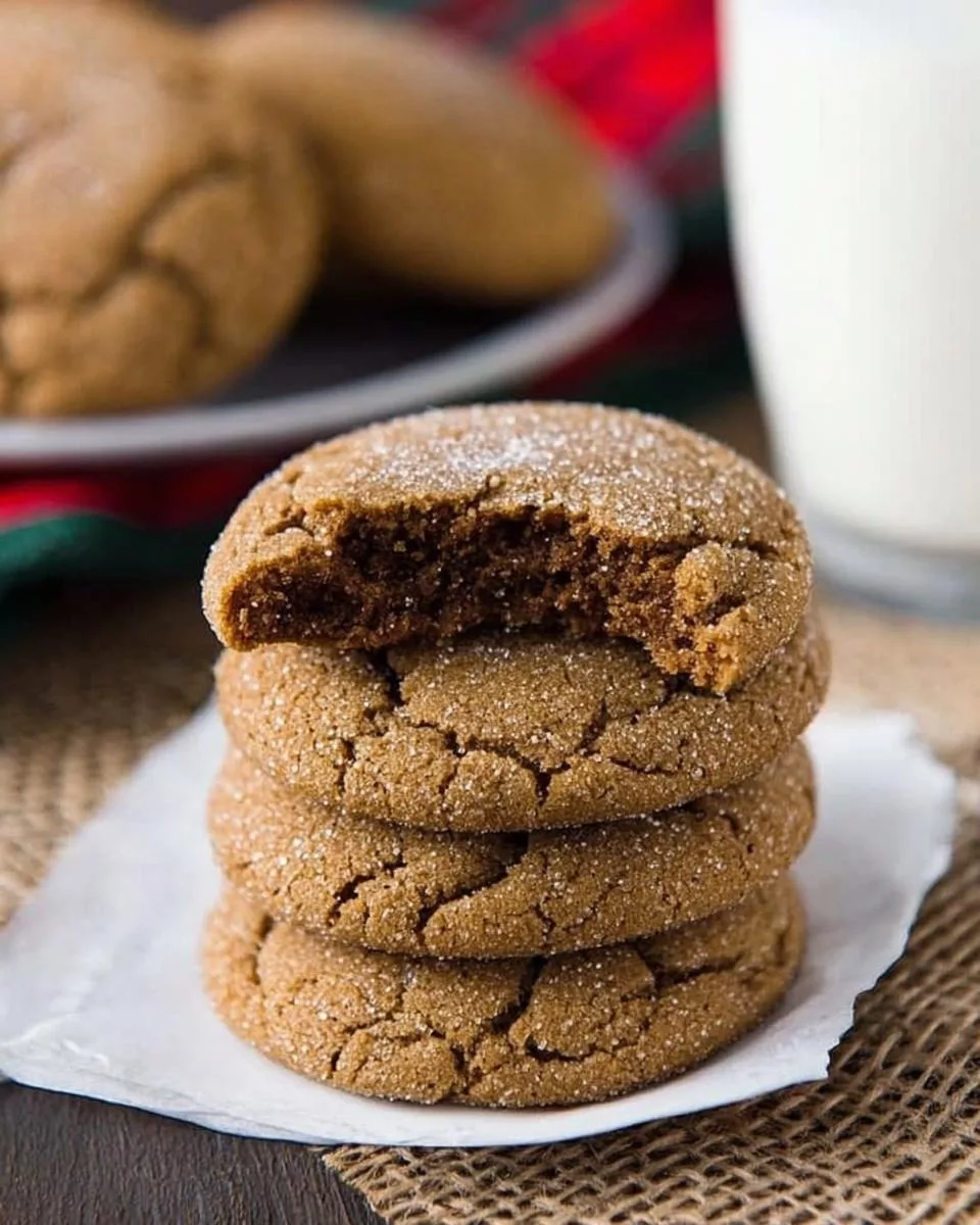 Soft And Chewy Ginger Molasses Cookies