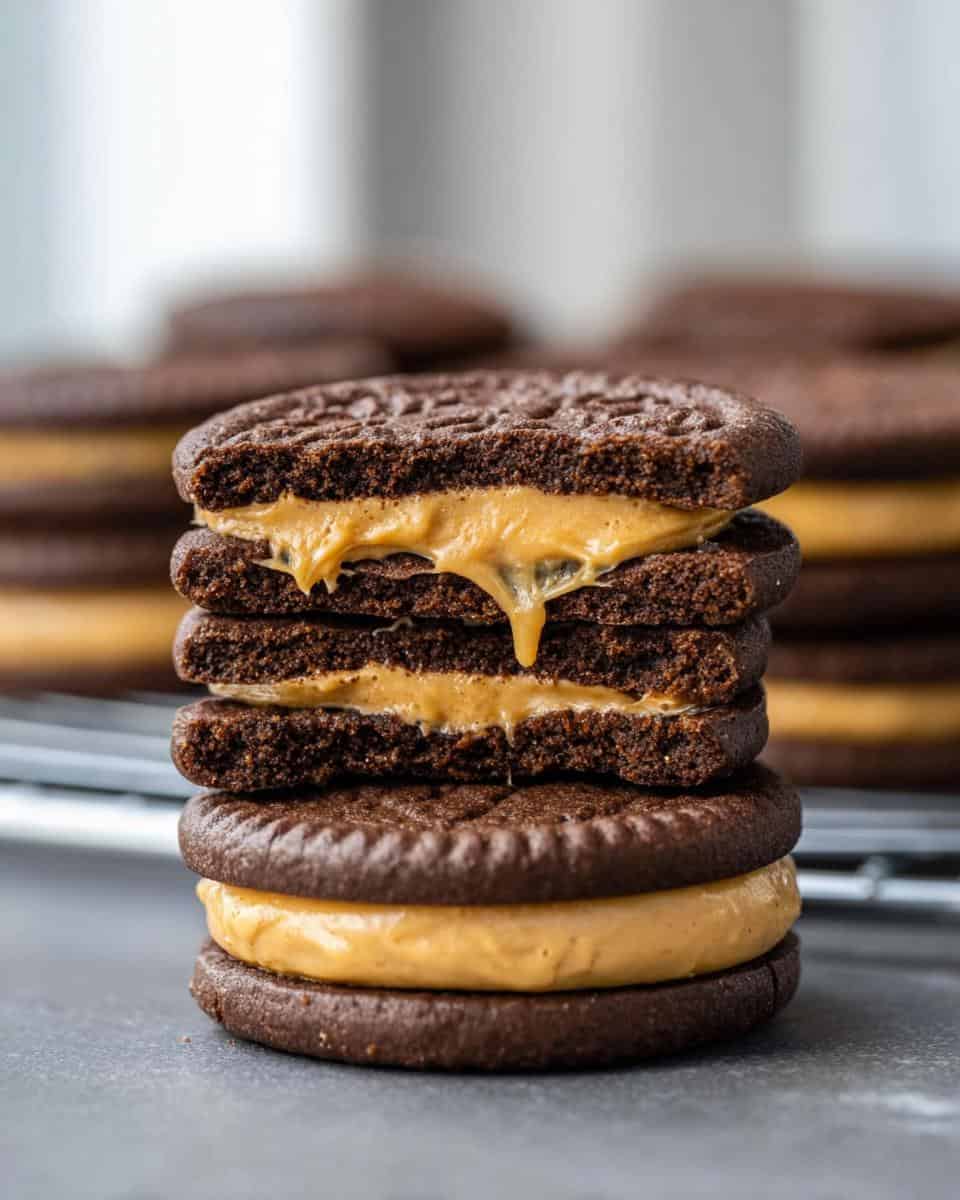 Soft Homemade Peanut Butter Oreos - detail 1