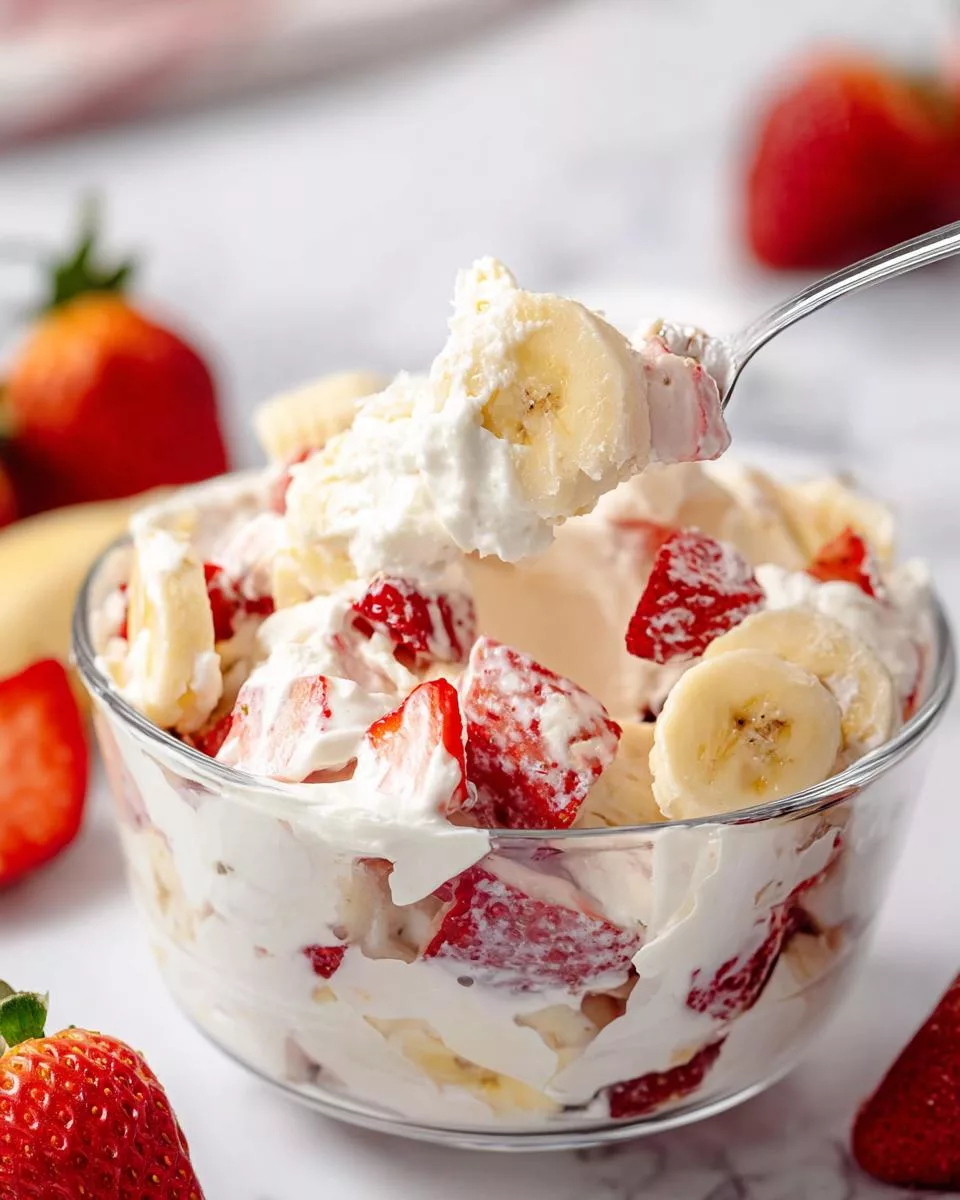 Strawberry Banana Cheesecake Salad - detail 2