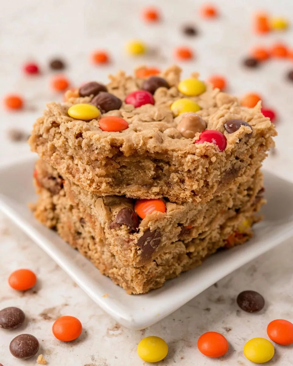 Triple Peanut Butter Monster Cookie Bars - detail 1