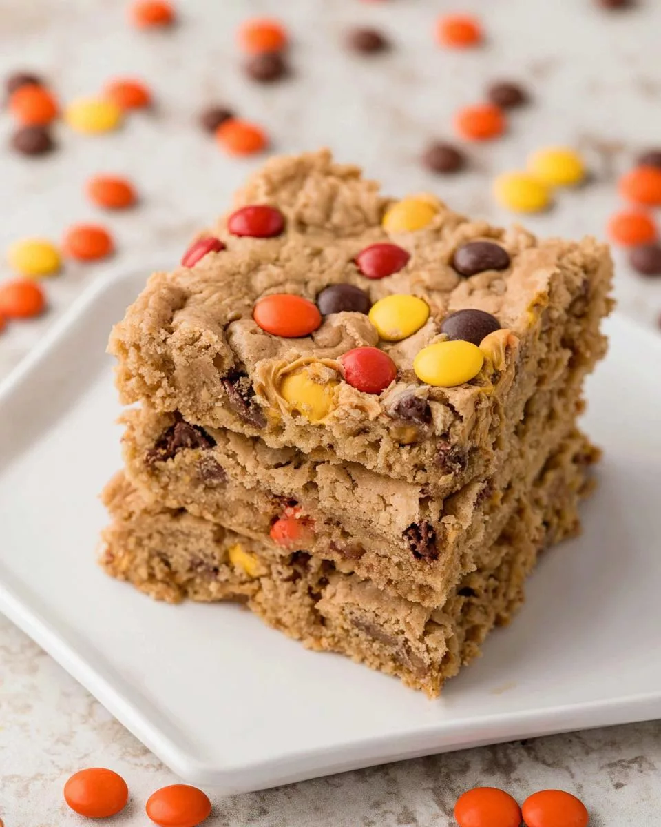 Triple Peanut Butter Monster Cookie Bars - detail 2