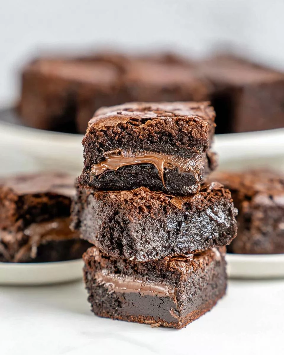 Ultimate Nutella Brownies - detail 2
