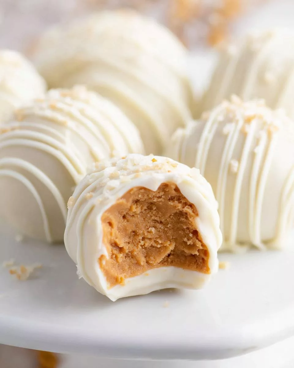 White Chocolate Peanut Butter Balls - detail 2