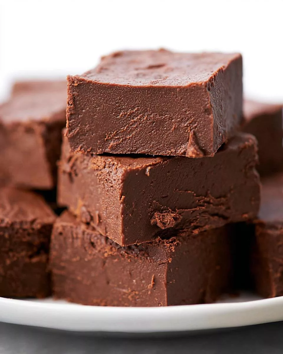 3 Ingredient Chocolate Fudge - detail 1