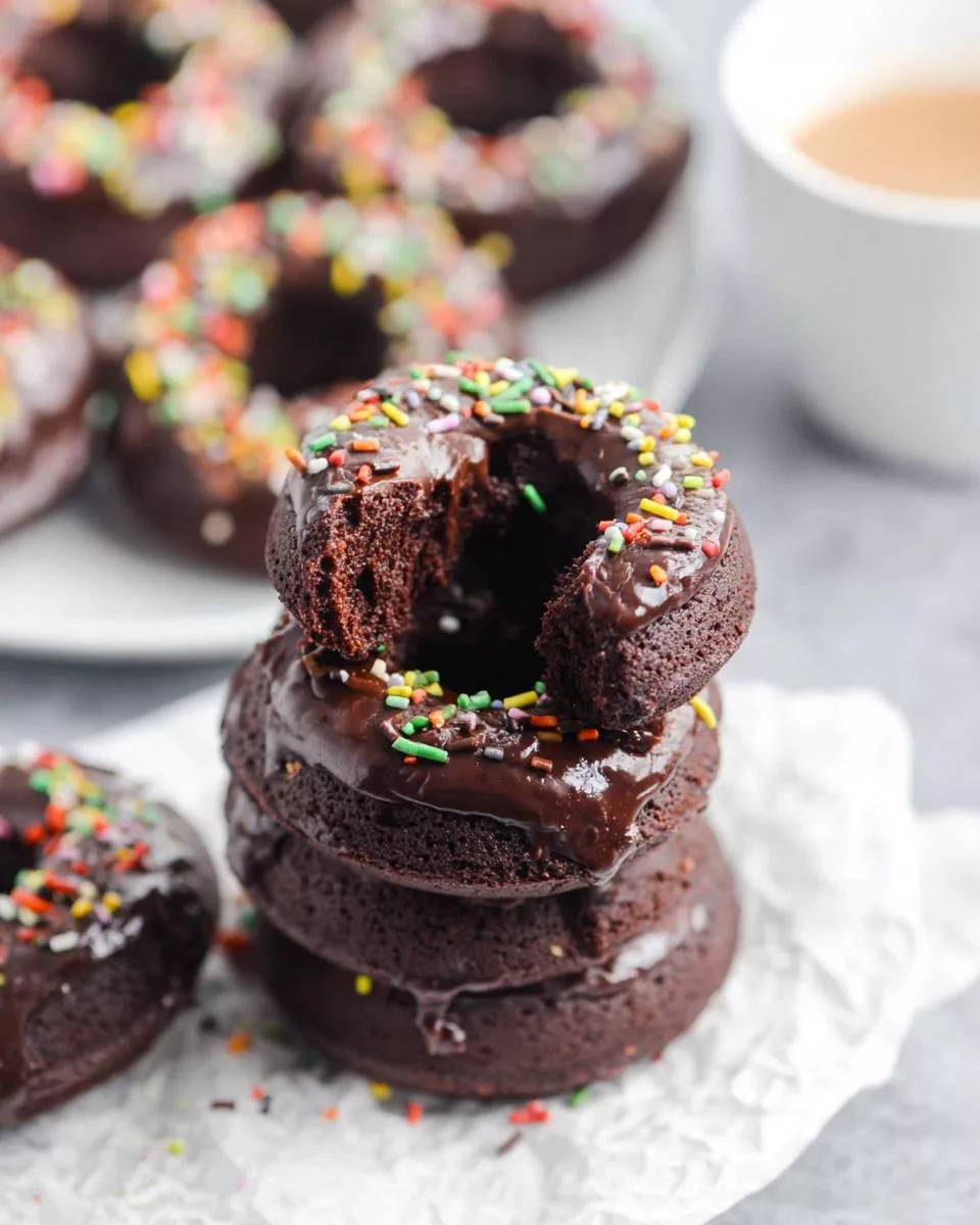 Baked Chocolate Donuts - detail 1