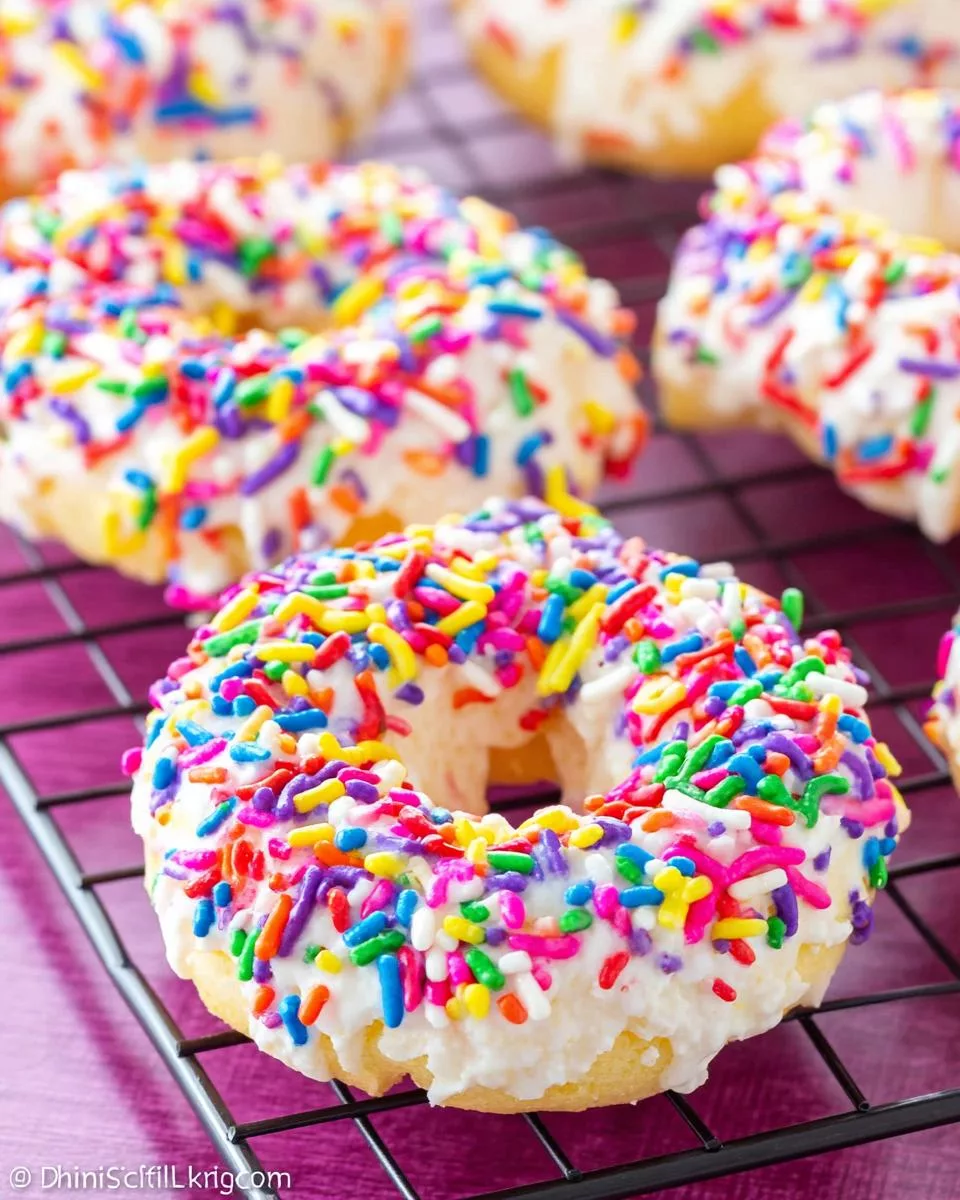 Baked Sprinkled Donuts - detail 1