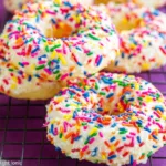 Baked Sprinkled Donuts