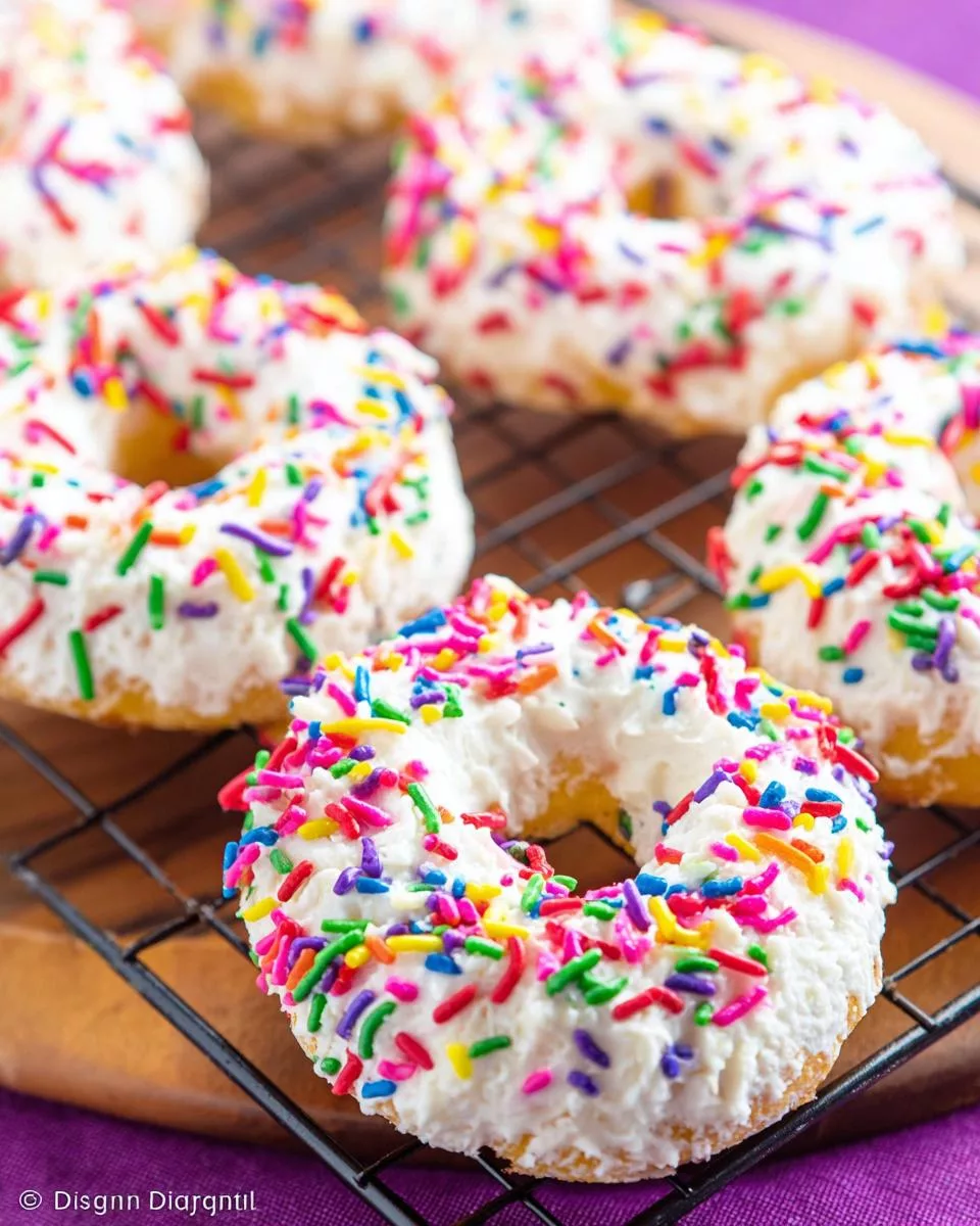 Baked Sprinkled Donuts - detail 2