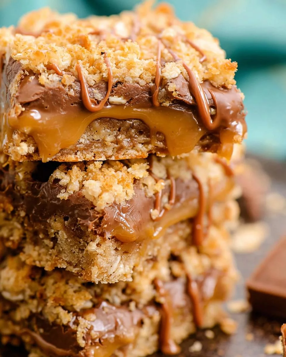 Caramel Oatmeal Bars - detail 1