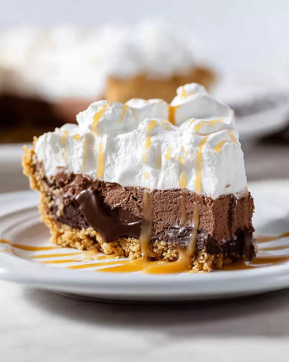 Chocolate Caramel Cheesecake Pie - detail 1