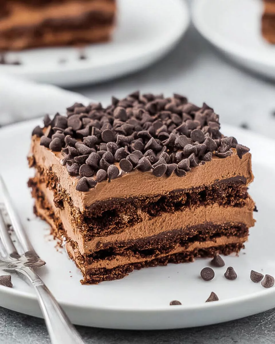 Chocolate Icebox Cake - detail 1