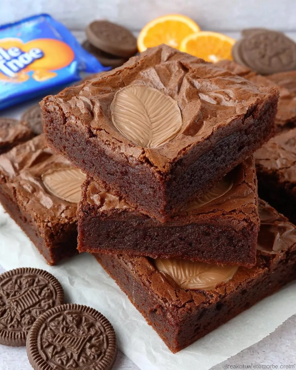 Chocolate Orange Brownies - detail 2