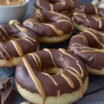 Chocolate & Peanut Butter Baked Donuts