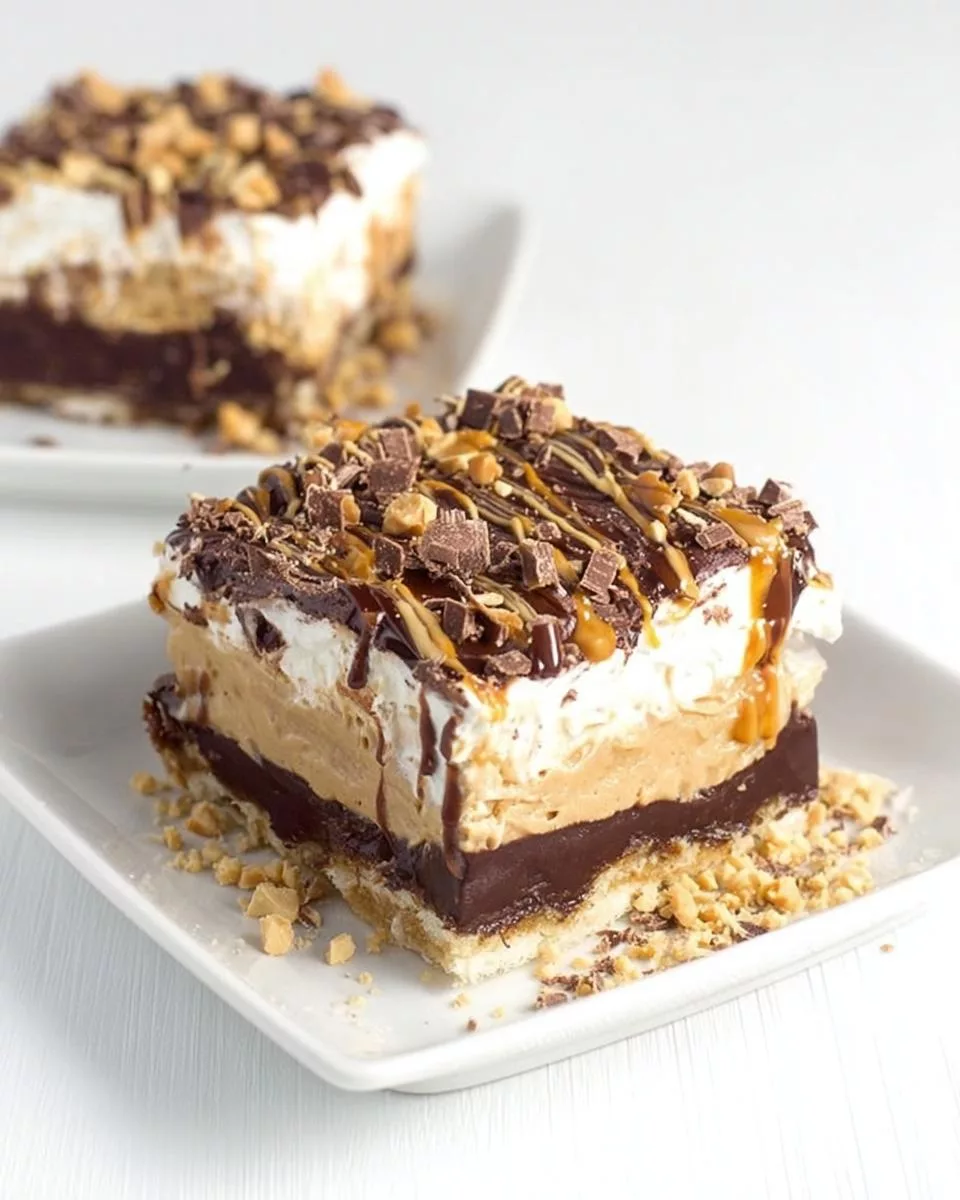 Chocolate Peanut Butter Layer Dessert - detail 1