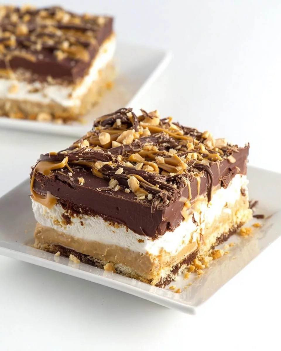 Chocolate Peanut Butter Layer Dessert - detail 2