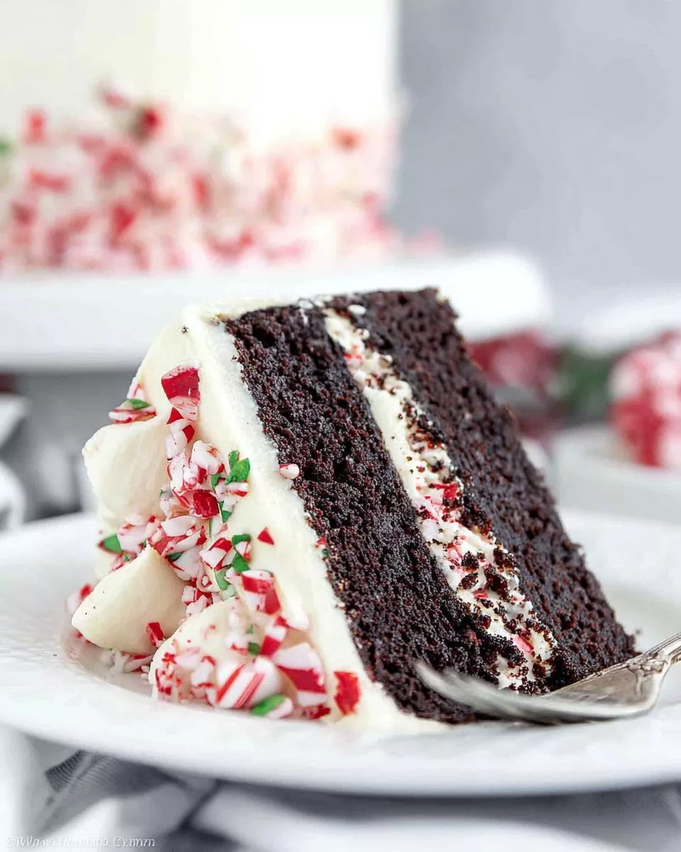 Chocolate Peppermint Cake - detail 1