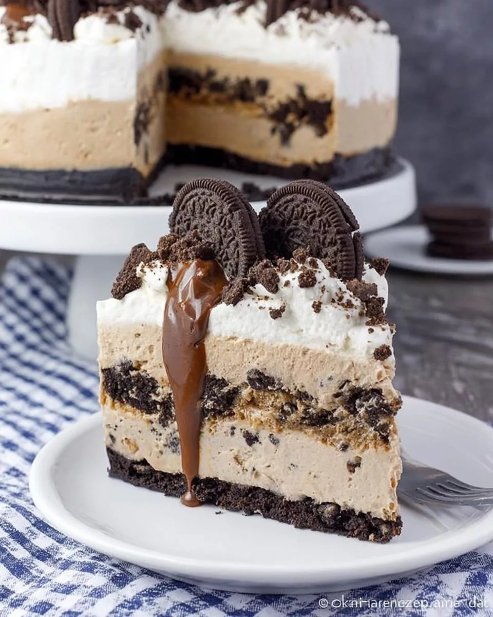 Coffee Cookies and Cream Ice Cream Cake - detail 1