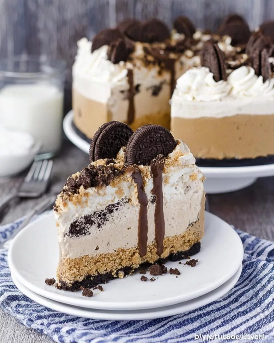 Coffee Cookies and Cream Ice Cream Cake - detail 2