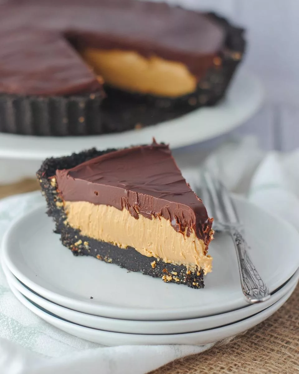 Dark Chocolate Peanut Butter Pie - detail 2