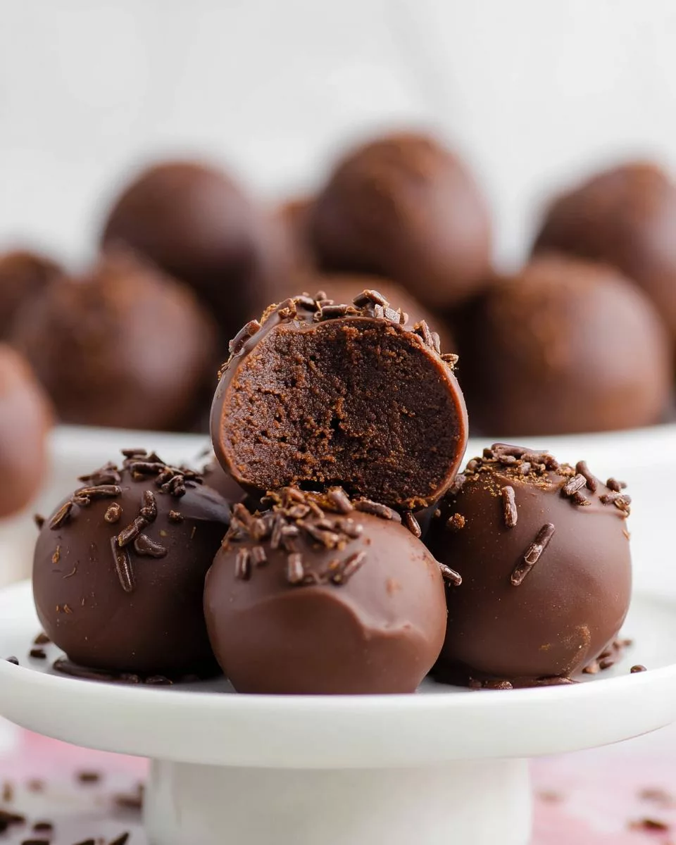 Easy Brownie Truffles - detail 1