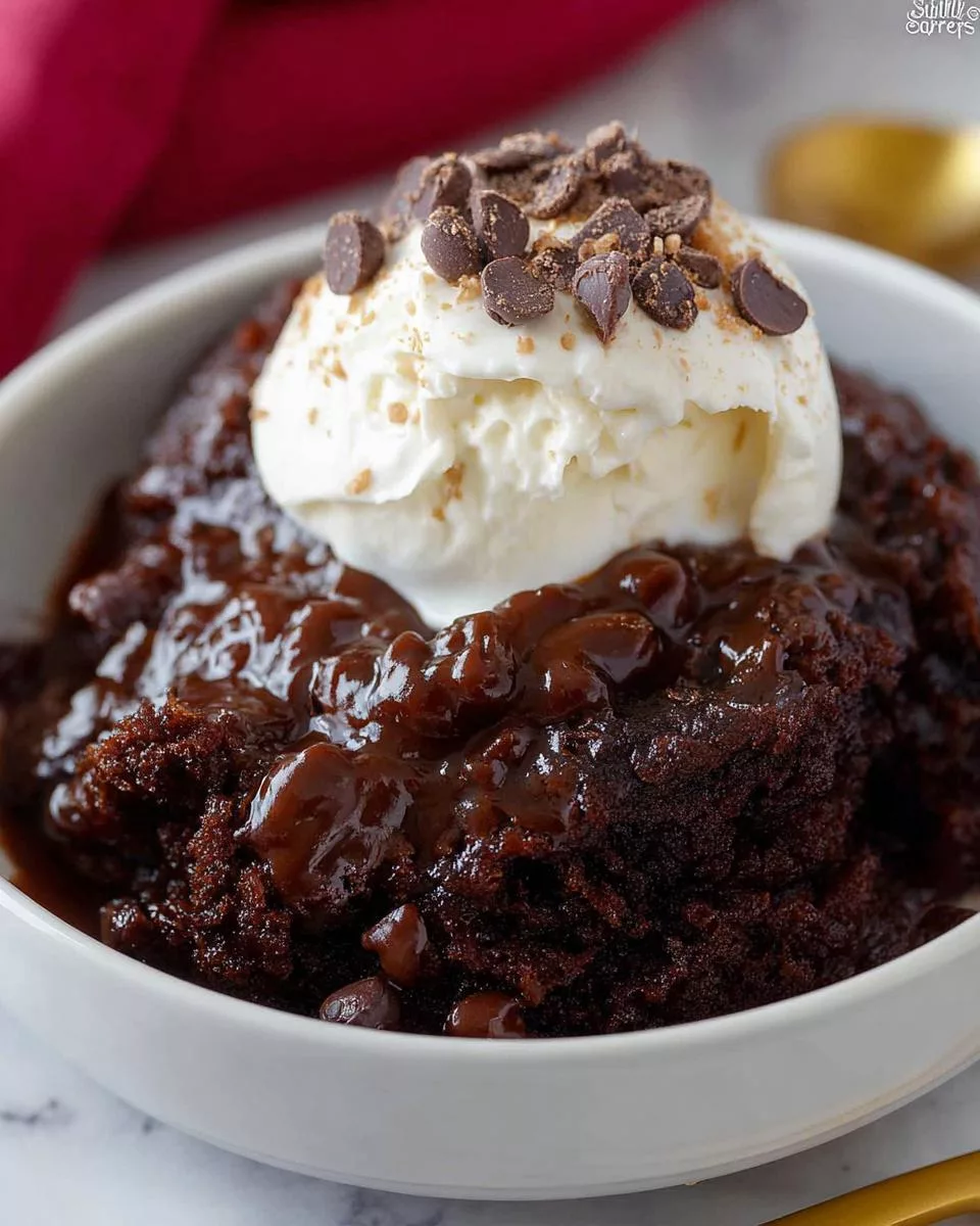 Fudgy Chocolate Pudding Cake - detail 2