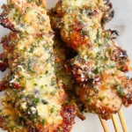 Garlic Parmesan Chicken Skewers