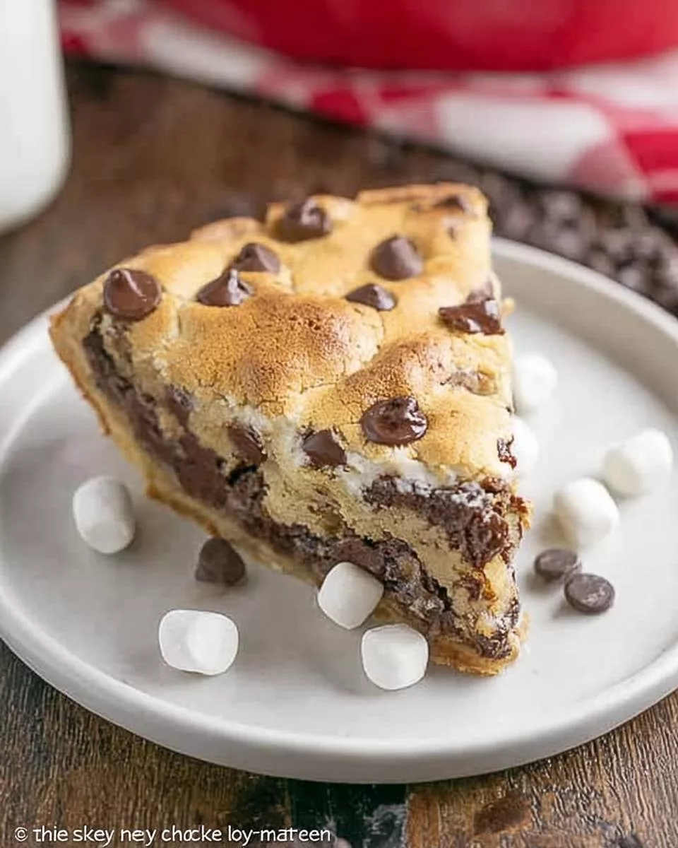 Gooey Chocolate Chip Pie - detail 2