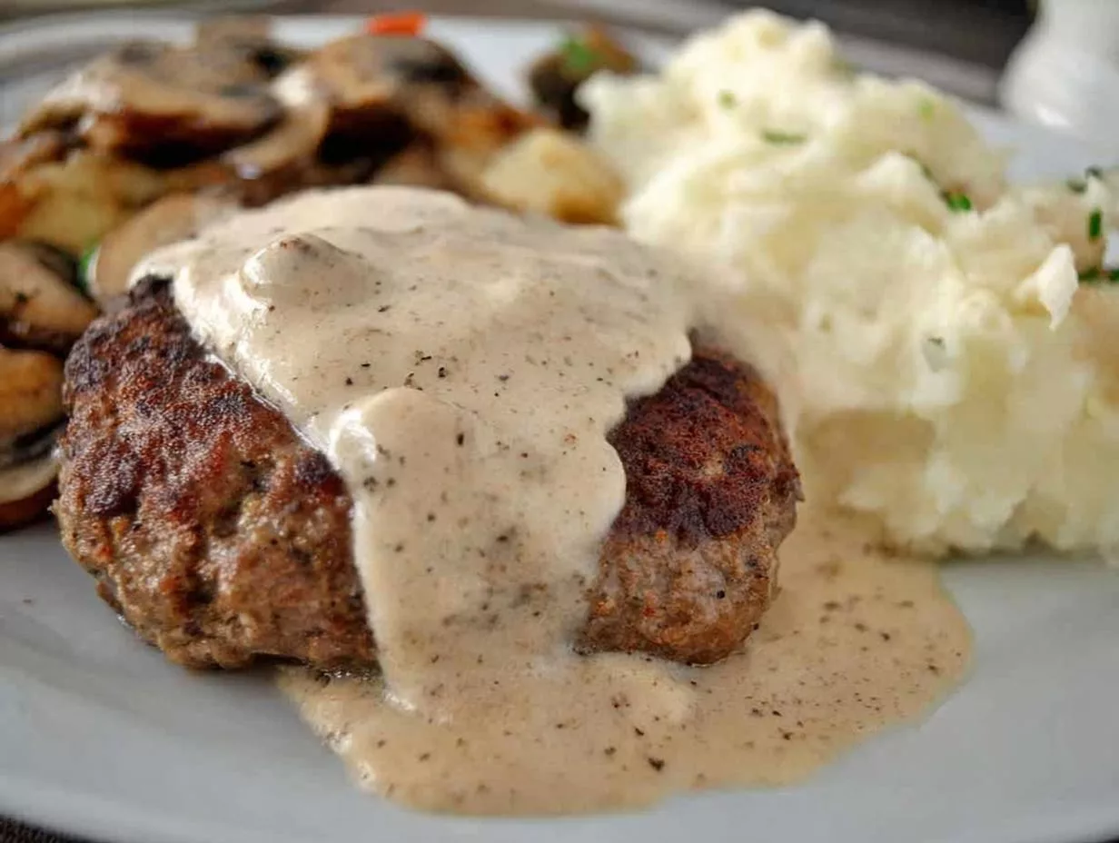 Hamburger Steak with Country Gravy