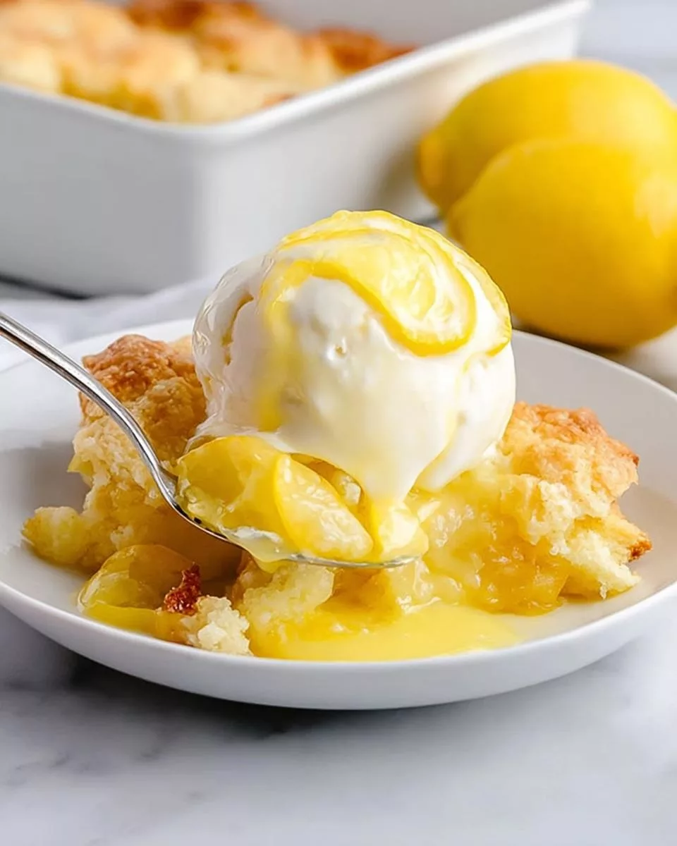 Lemon Cobbler - detail 1