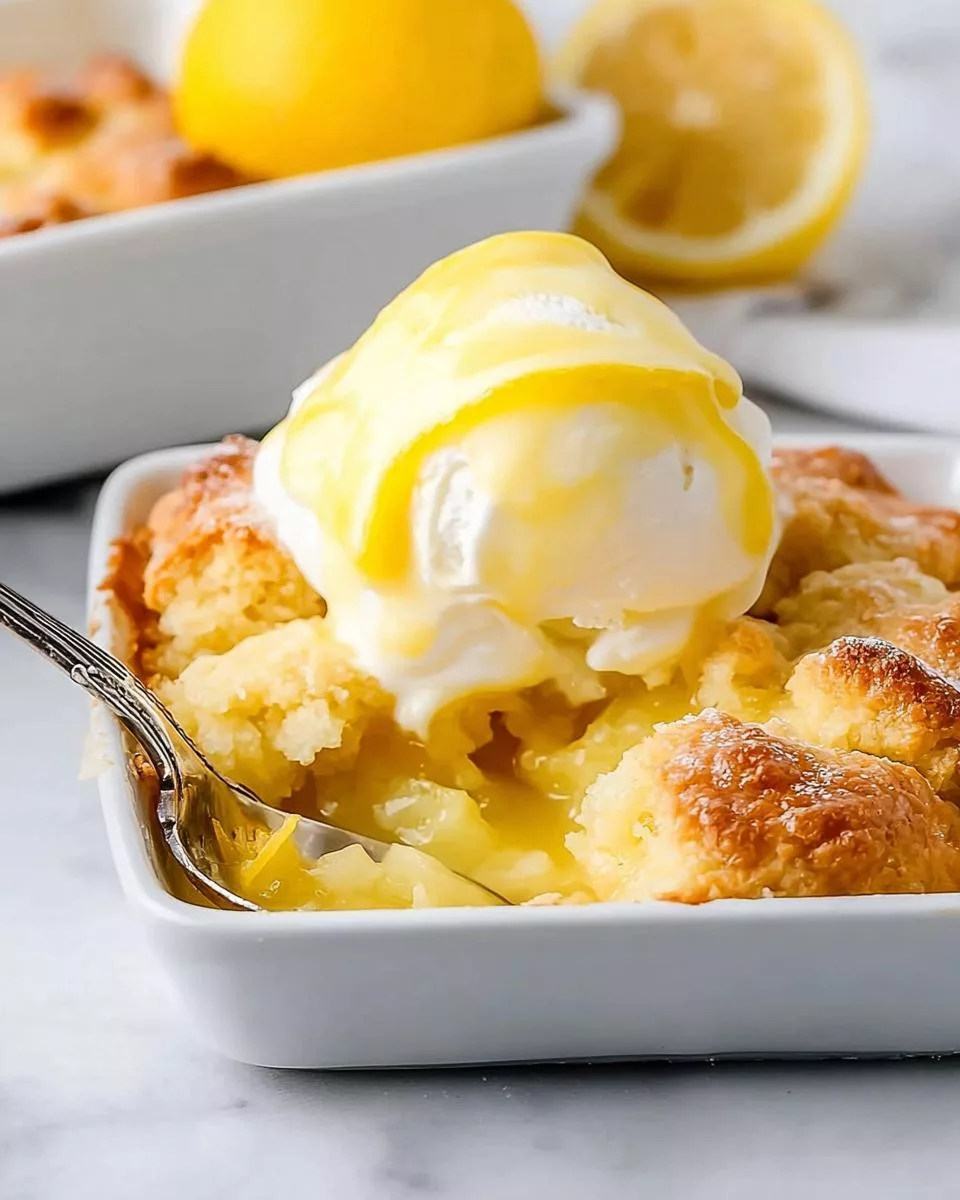 Lemon Cobbler - detail 2