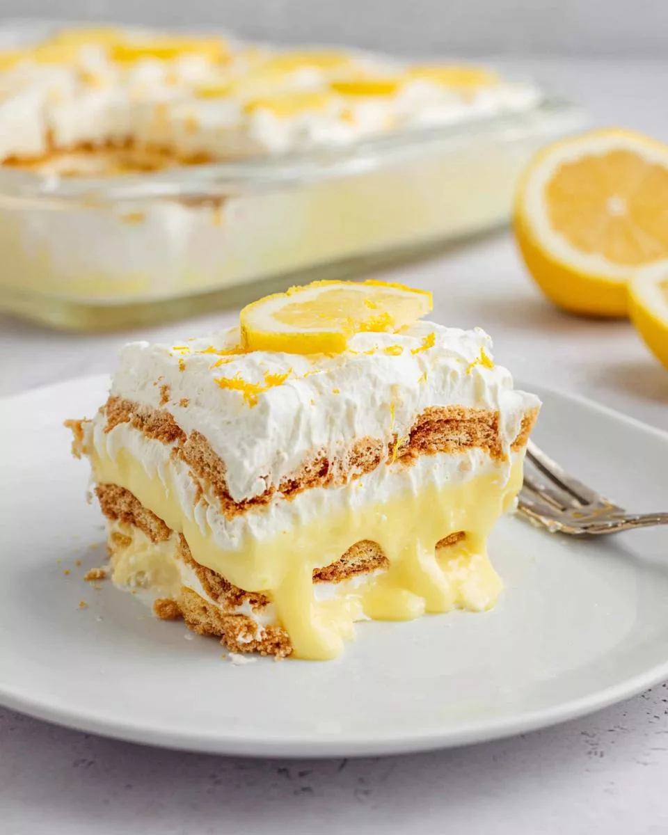 Lemon Icebox Cake - detail 1
