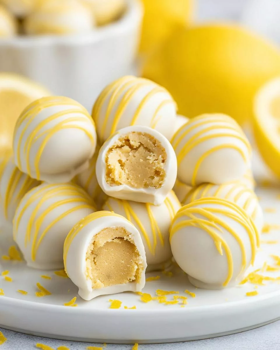 Lemon Oreo Truffles - detail 2