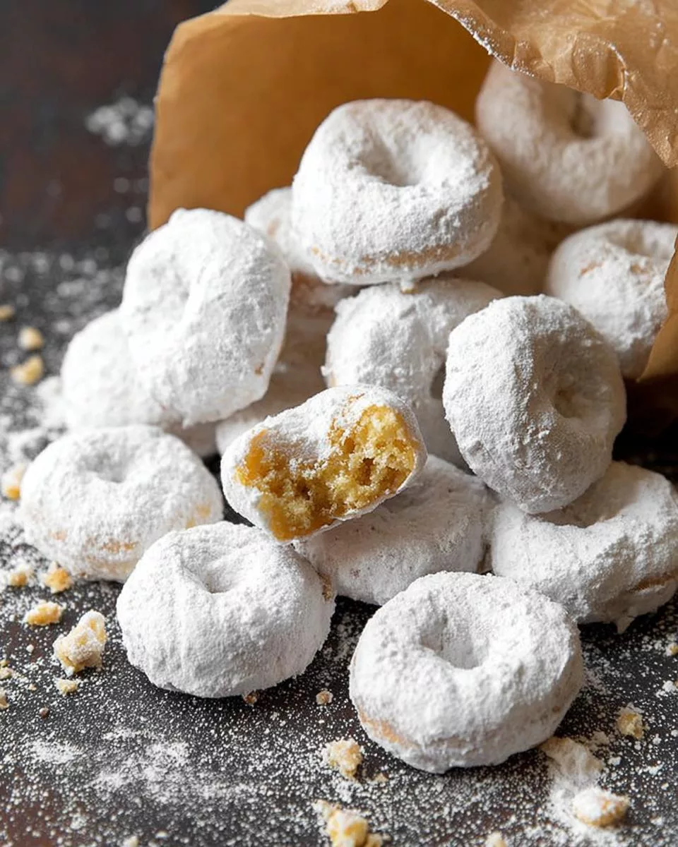 Mini Powdered Sugar Doughnuts - detail 1