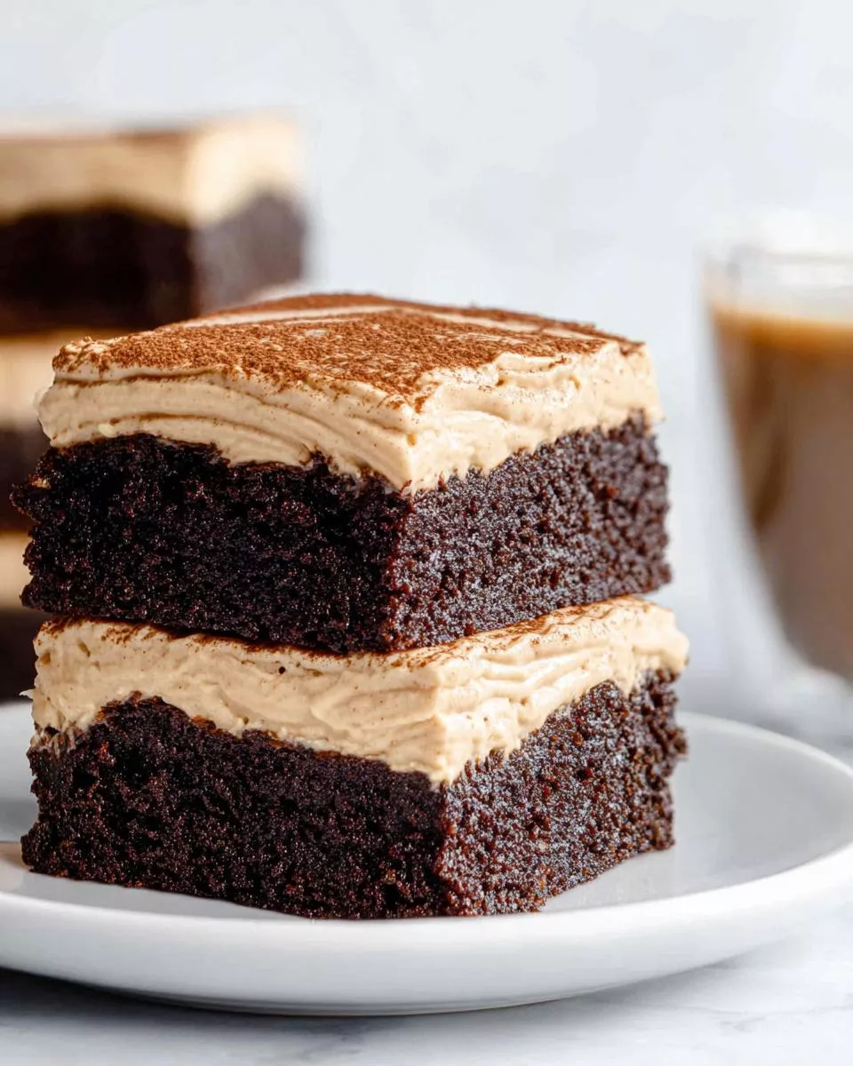 Mocha Brownies with Cafe Latte Frosting - detail 1