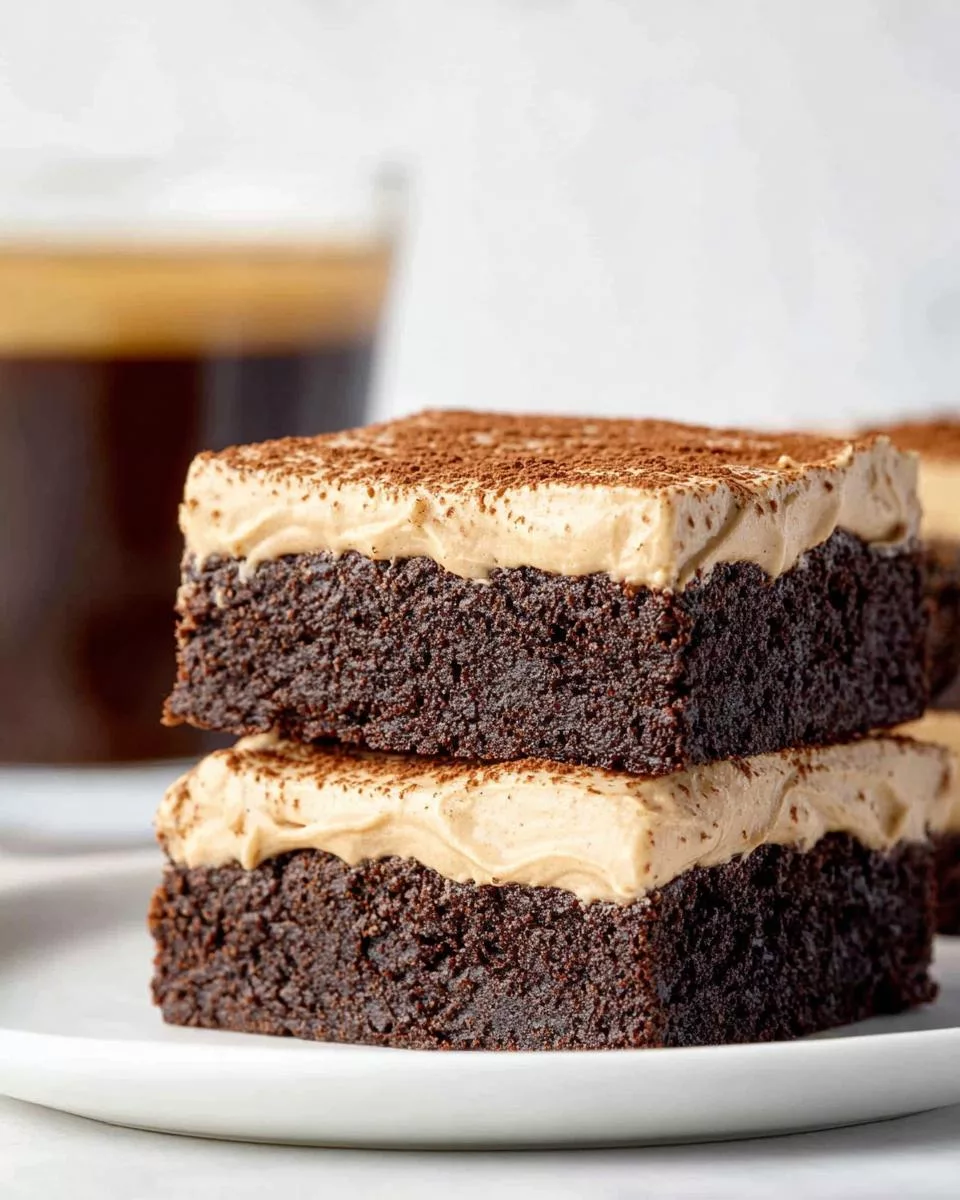 Mocha Brownies with Cafe Latte Frosting - detail 2