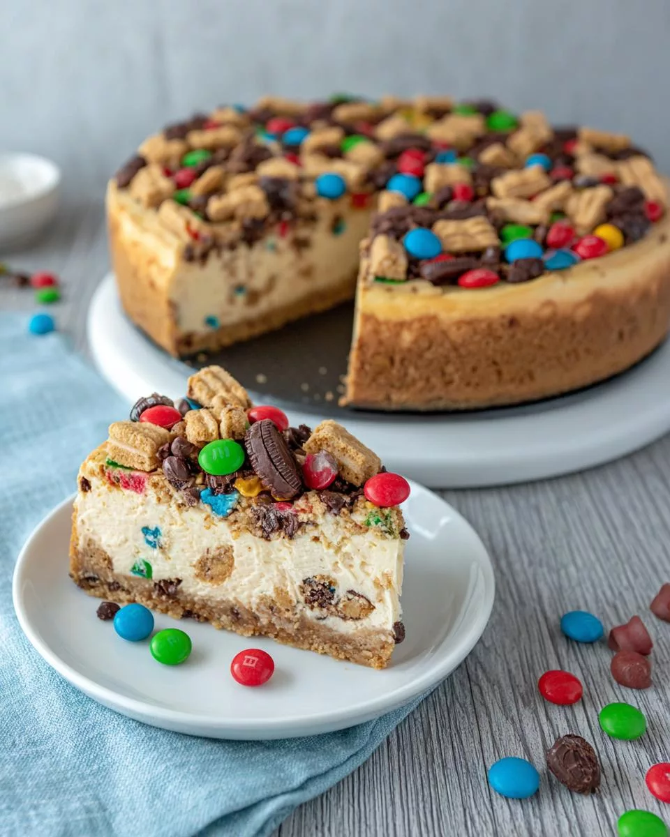 Monster Cookie Cheesecake - detail 1