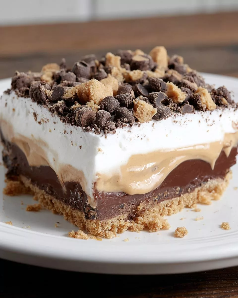 No-Bake Chocolate Chip Cookie Peanut Butter Pie - detail 2
